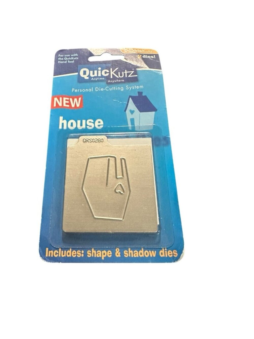 Quickutz 2x2 Cutting Die 2 Die Set House KS-0280 New Paper Crafts Scrapbooking